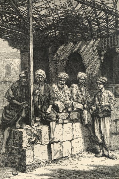 A Turkish Coffee-house by English School